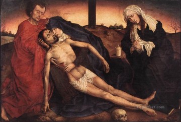 Lamentación 1441 pintor holandés Rogier van der Weyden Pinturas al óleo